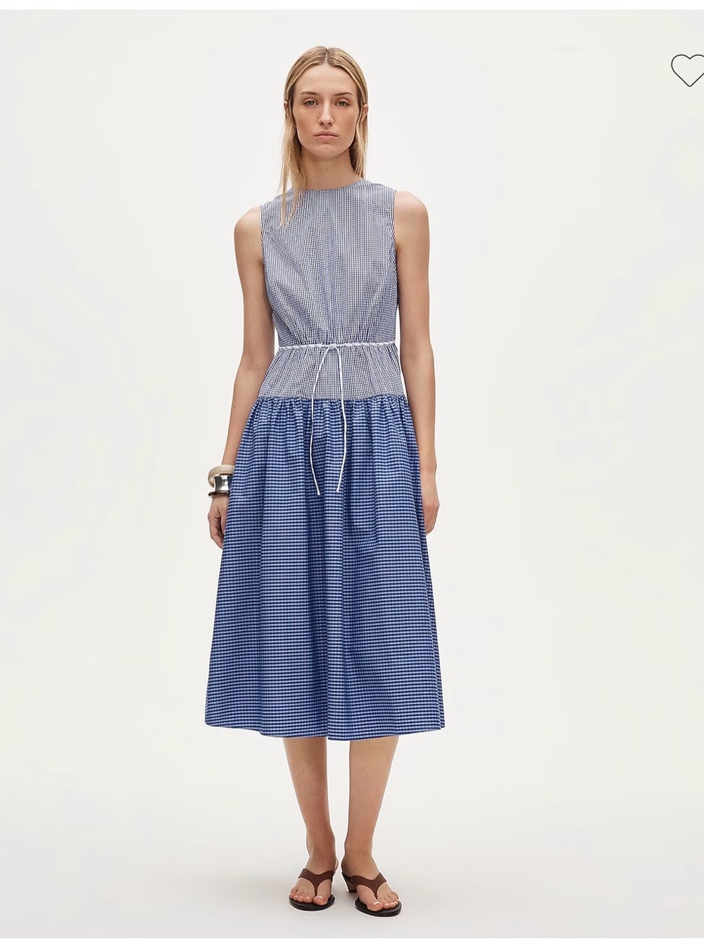 J CREW Petite open-back dress in mixed gingham print NWT - Picture 2 of 3